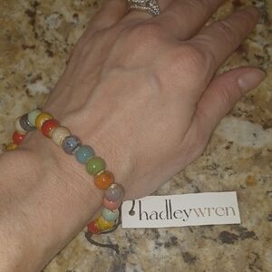 New HADLEY WREN Multicolor Clay Beaded Bracelet